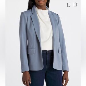 Skies Are Blue Boyfriend Blazer-Light Blue